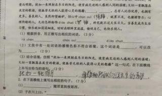 七年级上册语文试卷 七年级上册语文试卷