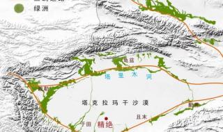 塔克拉玛干沙漠地图 塔克拉玛干沙漠地图